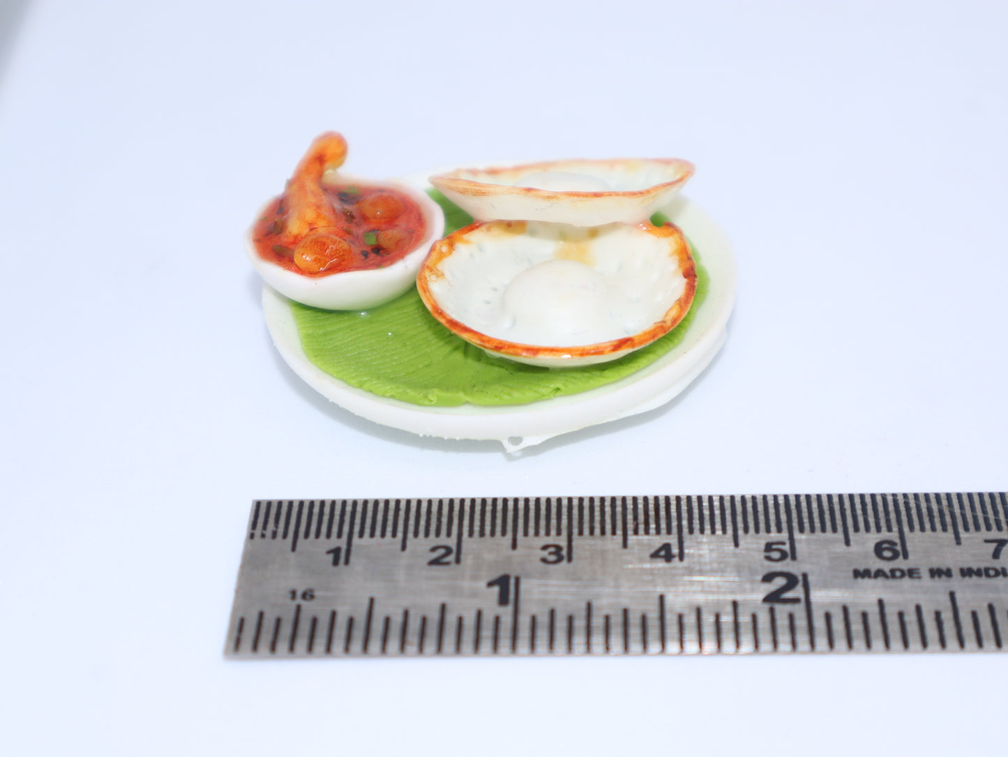Appam with Chicken Curry - Miniature Fridge magnet