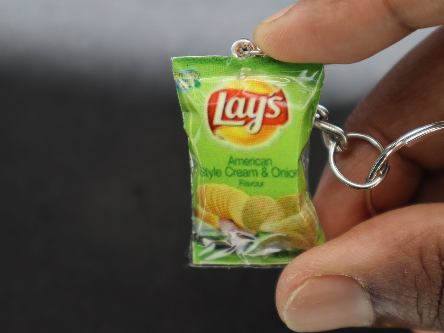 Green Lays Packet Miniature Keychain