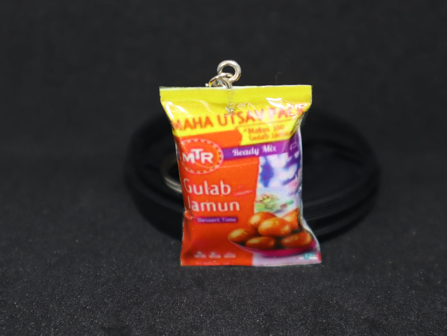 Gulab Jamun Packet Miniature Keychain