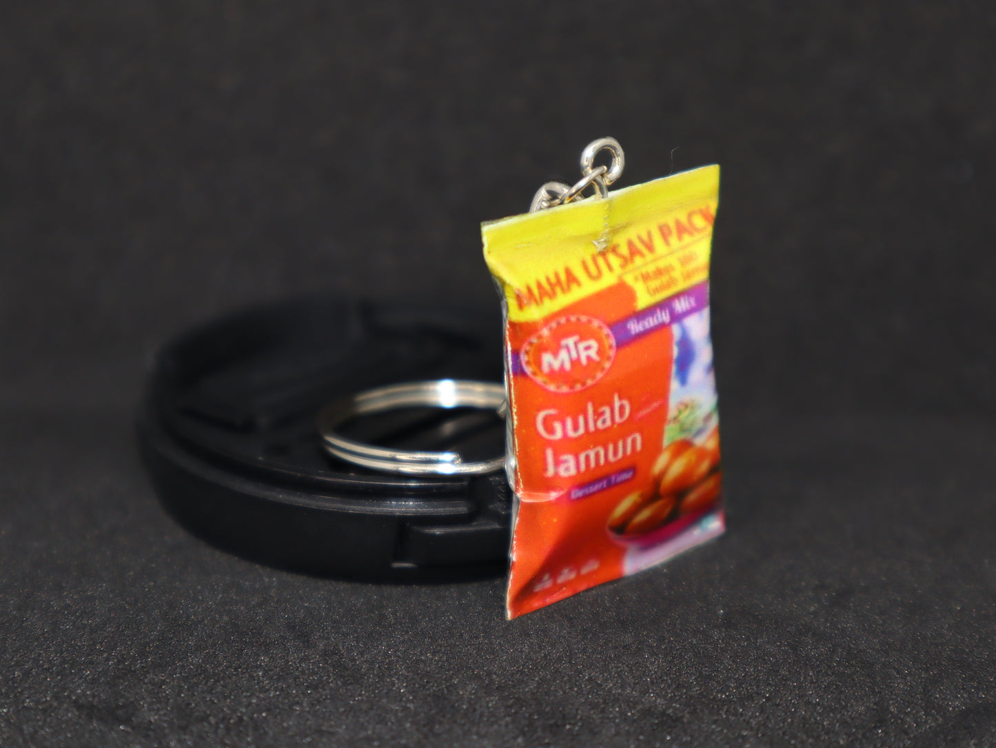 Gulab Jamun Packet Miniature Keychain
