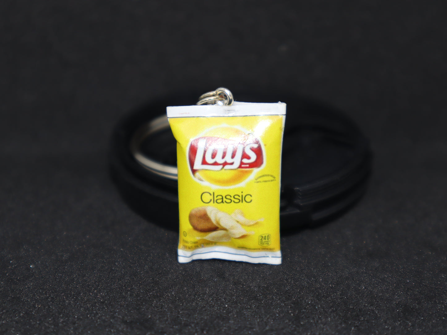 Yellow Lays Packet Miniature Keychain
