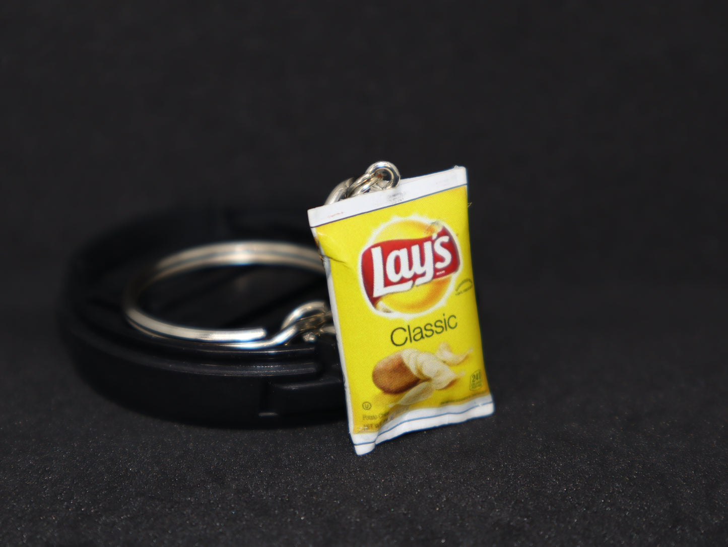 Yellow Lays Packet Miniature Keychain