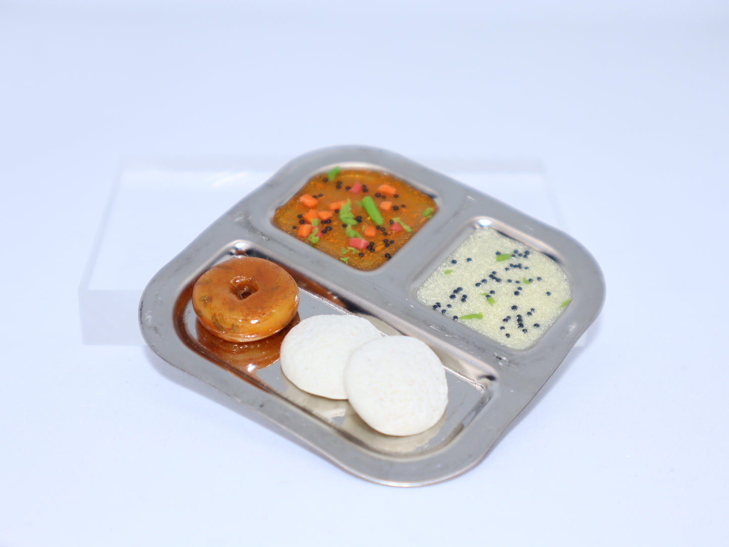 Idly in 3 Division Plate - Miniature Magnet