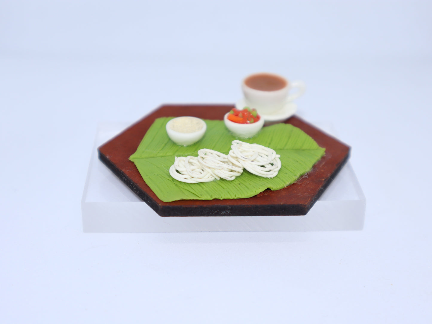 Idiyappam with Coffee Miniature Magnet