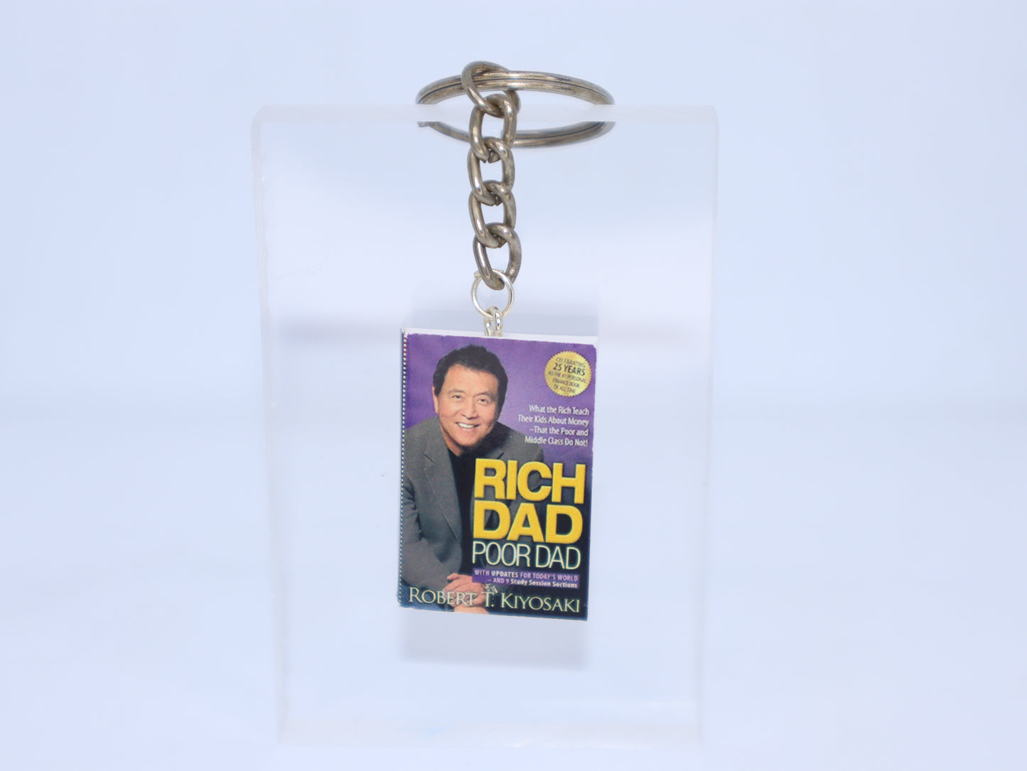 Rich Dad Poor Dad - Miniature Book Keychain