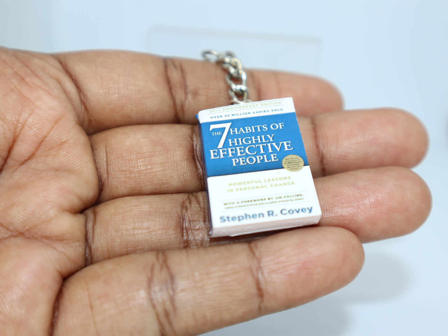 The 7 Habits if Highly Effective People - Miniature Book Keychain