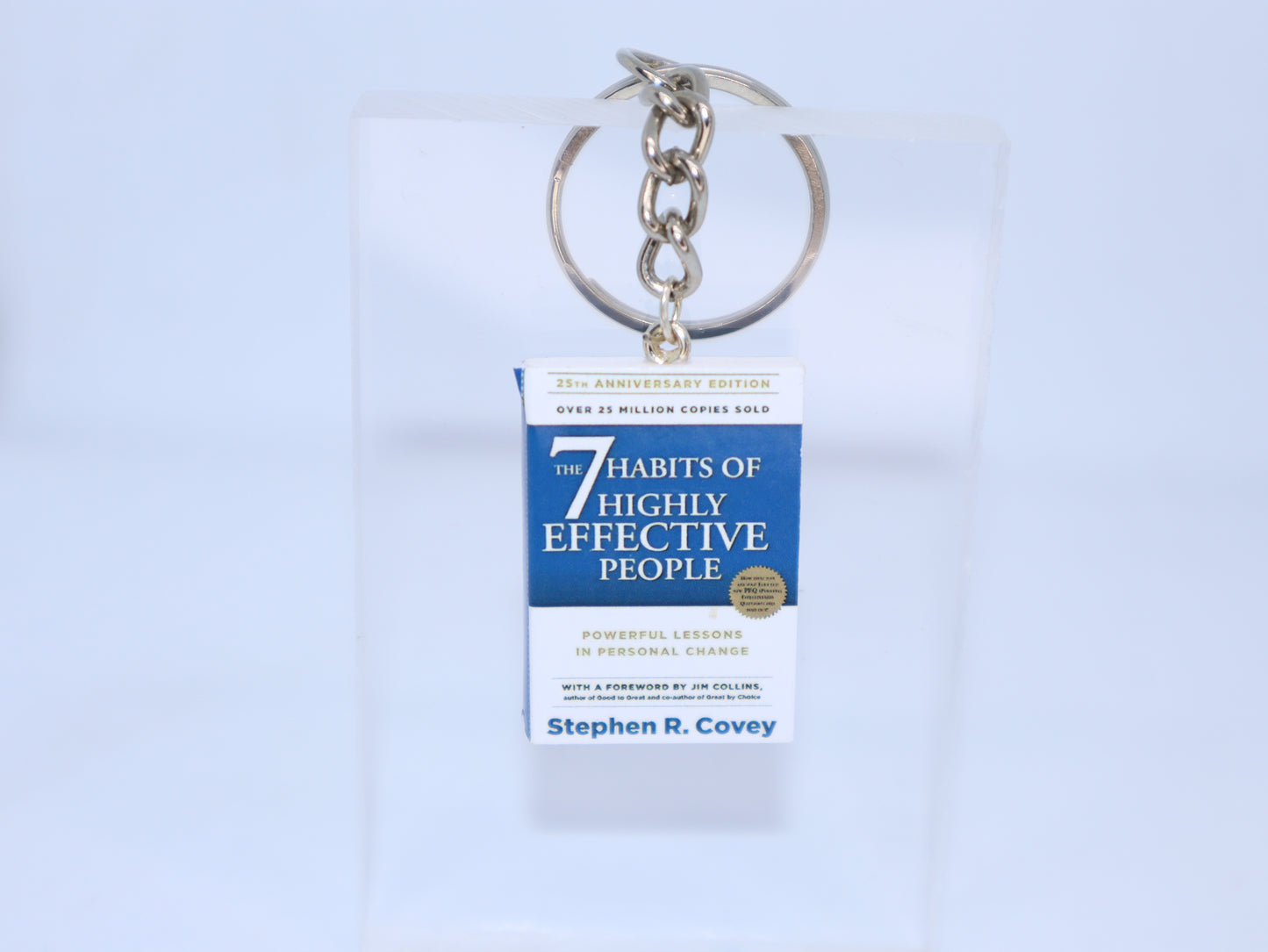 The 7 Habits if Highly Effective People - Miniature Book Keychain