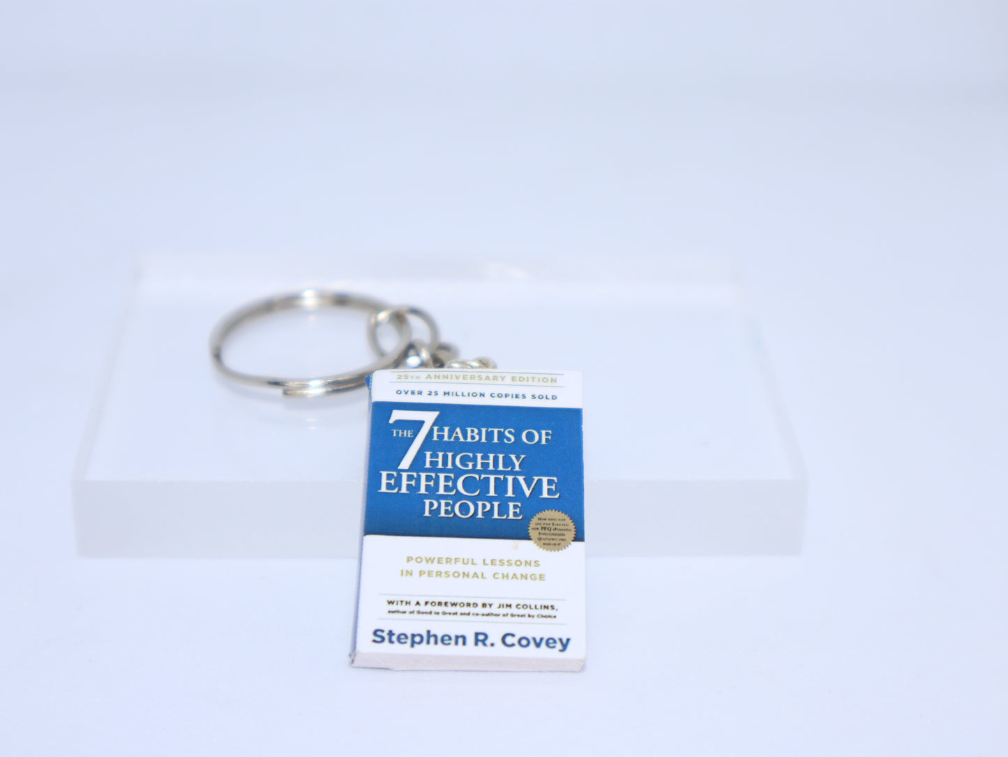 The 7 Habits if Highly Effective People - Miniature Book Keychain
