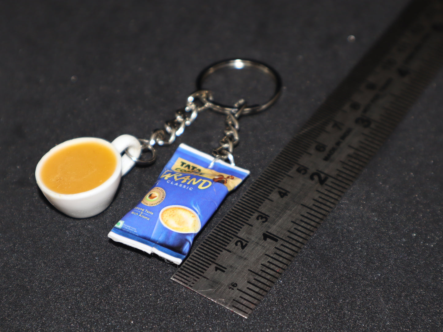 Tata Grand Coffee Packet with Coffee Miniature Keychain