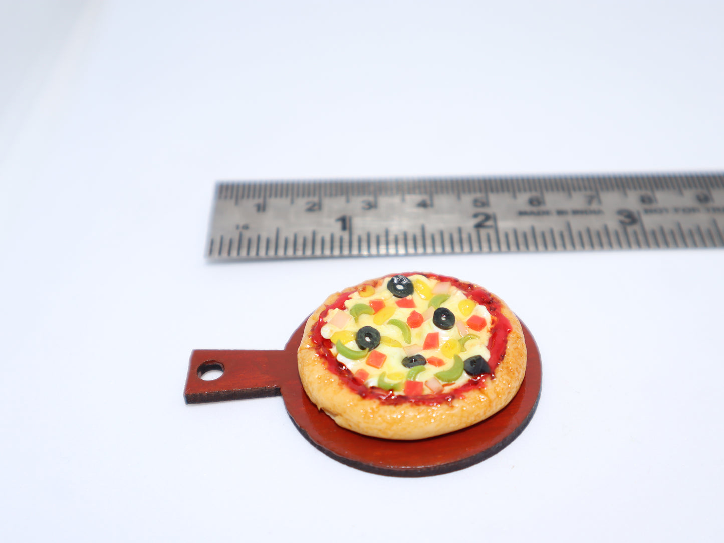 Veggie Pizza Miniature Keychain