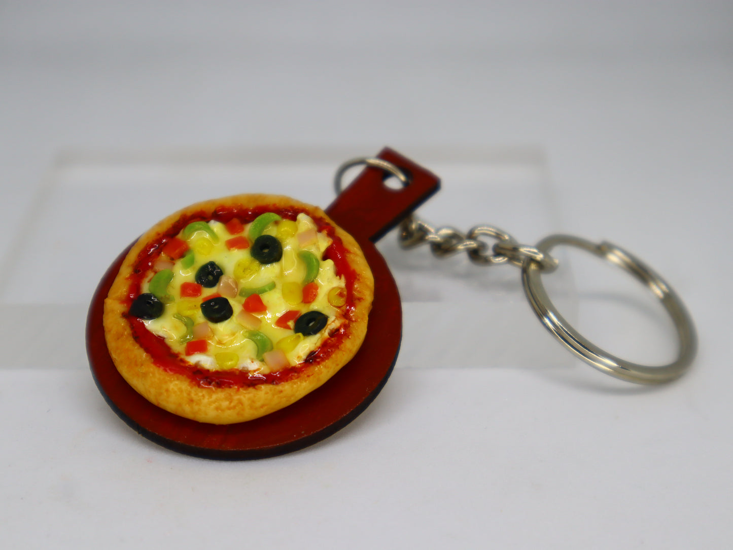 Veggie Pizza Miniature Keychain