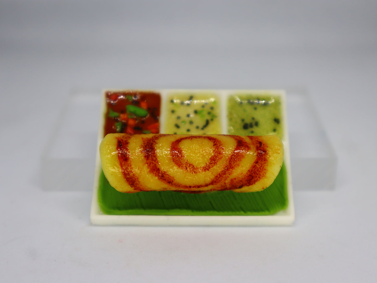 Dosa in 4-Division Plate Miniature Magnet