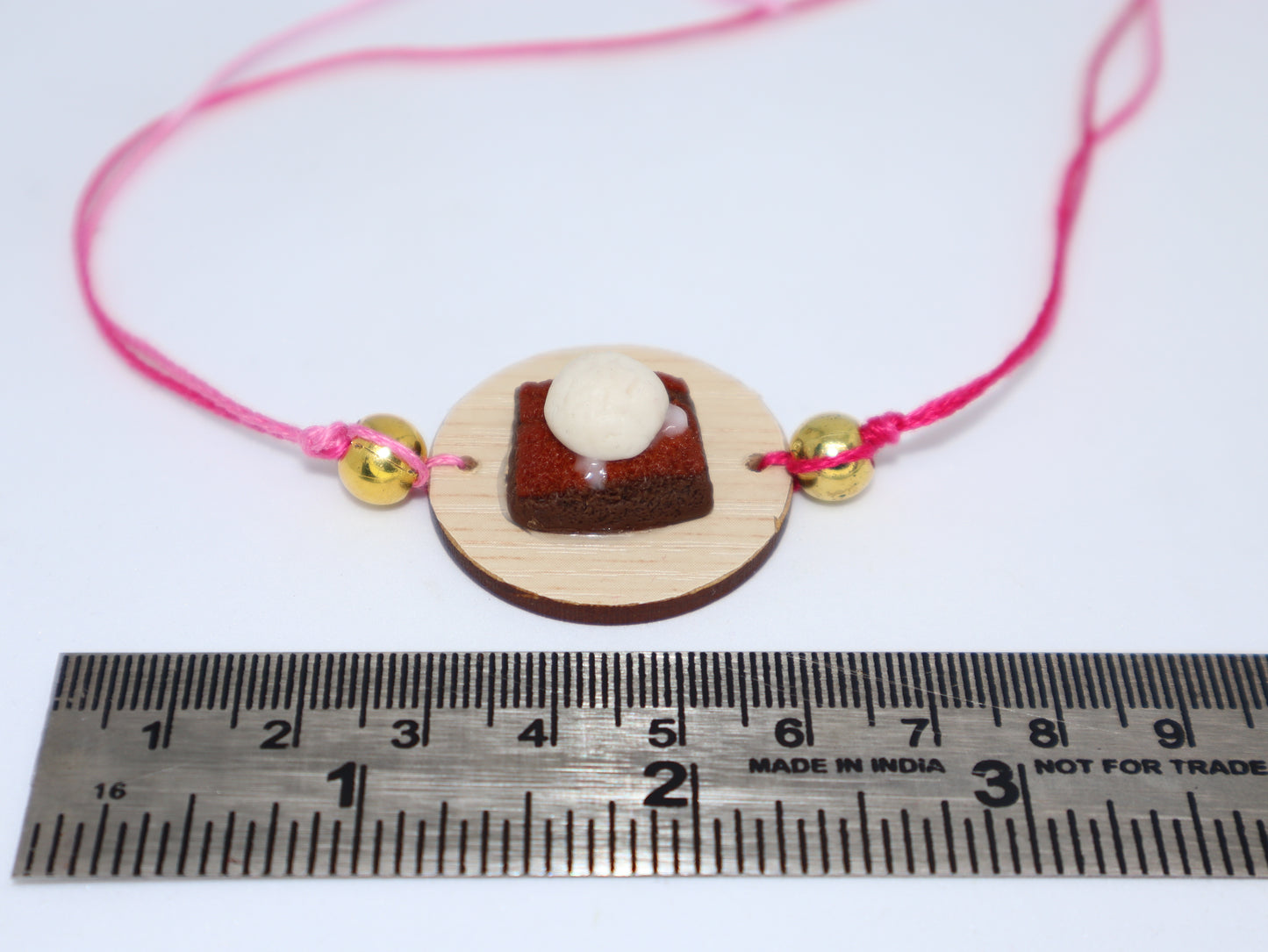 Miniature Brownie with Ice Cream Rakhi