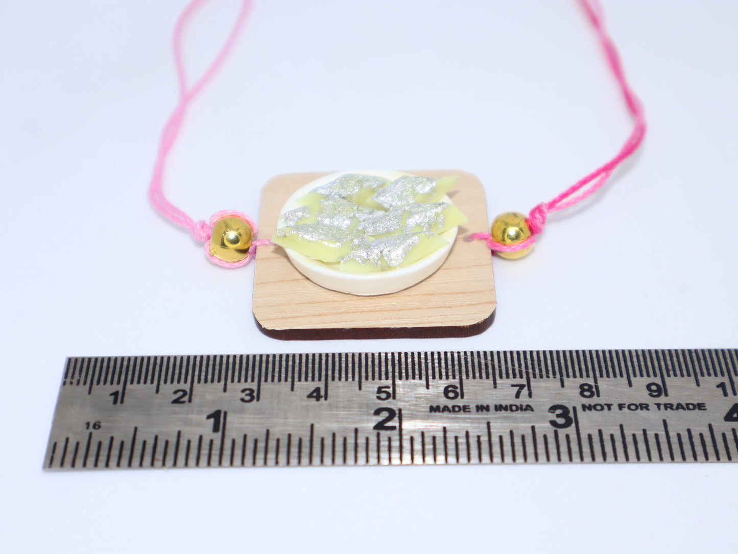 Miniature Kaju Katli Platter Rakhi