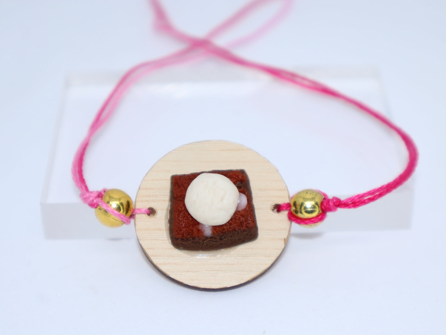 Miniature Brownie with Ice Cream Rakhi