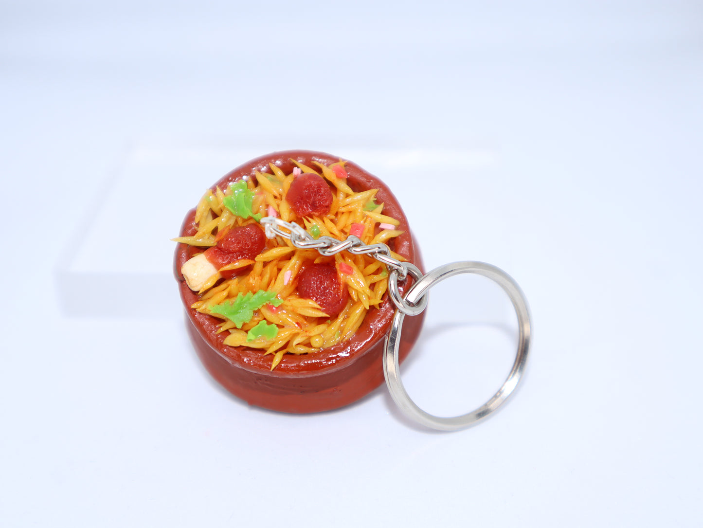 Miniature Mutton Biryani Handi Keychain