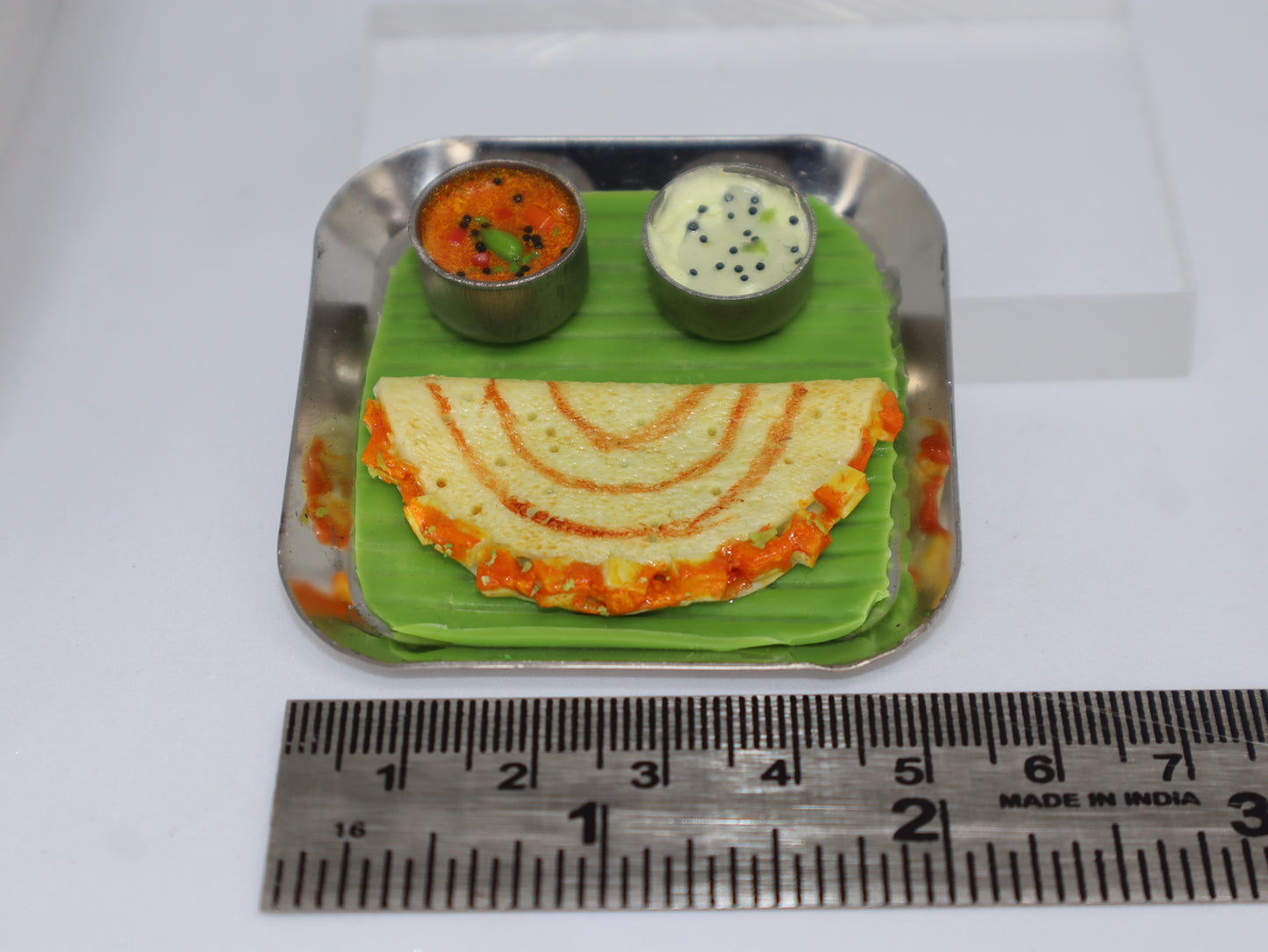 Miniature Paneer Dosa Platter Magnet