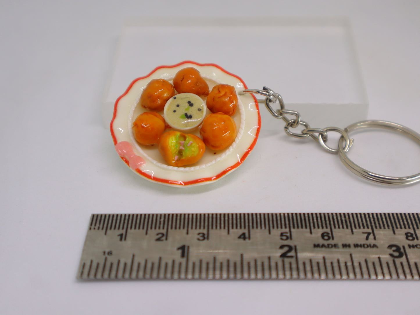 Miniature Aloo Bonda Keychain