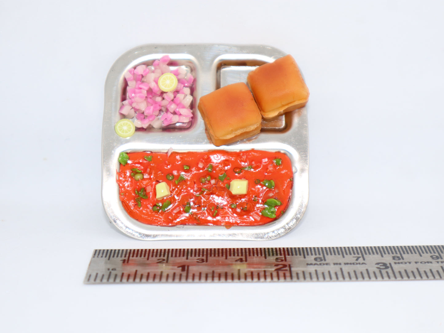๐ Miniature Pav Bhaji Platter Magnet