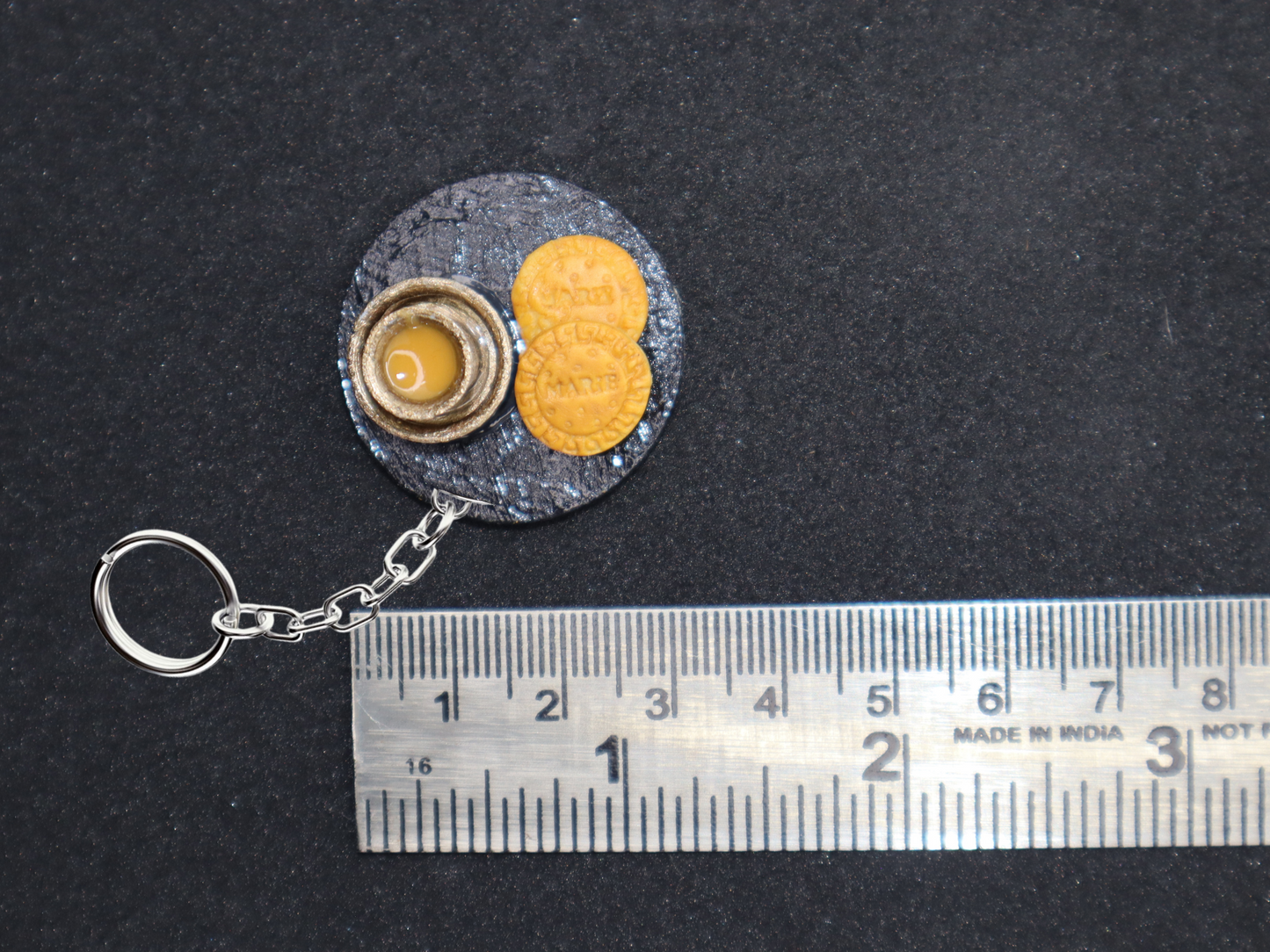 Marie Biscuit and Filter Coffee Combo Miniature Keychain