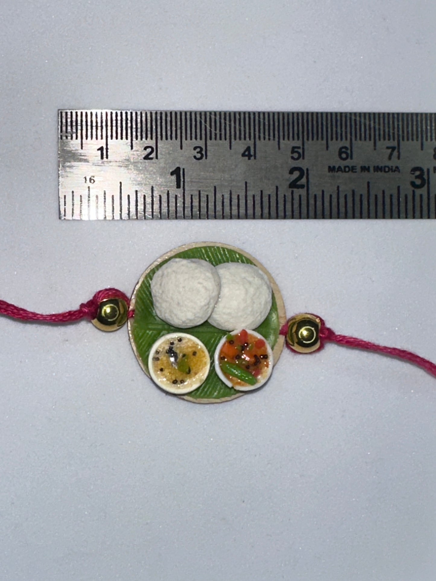 Miniature Idly Platter Rakhi