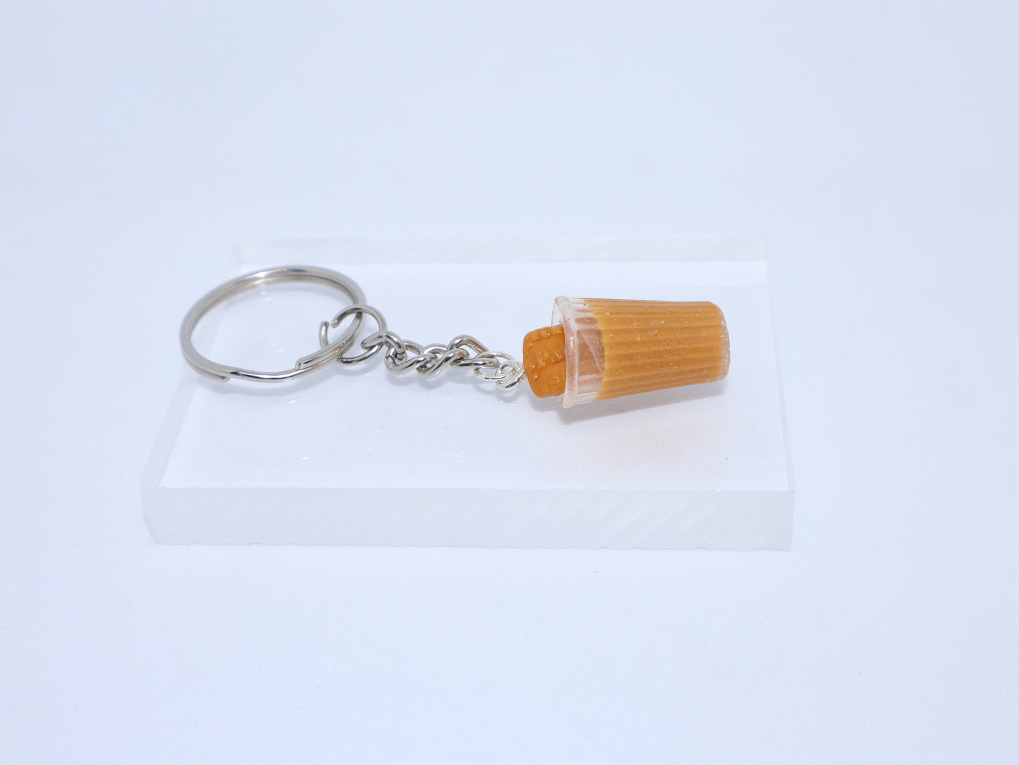 Tea with Parle G Biscuit Keychain