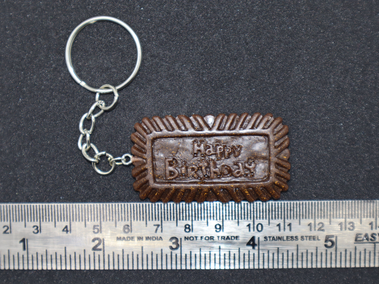 Happy Birthday Cookie Keychain