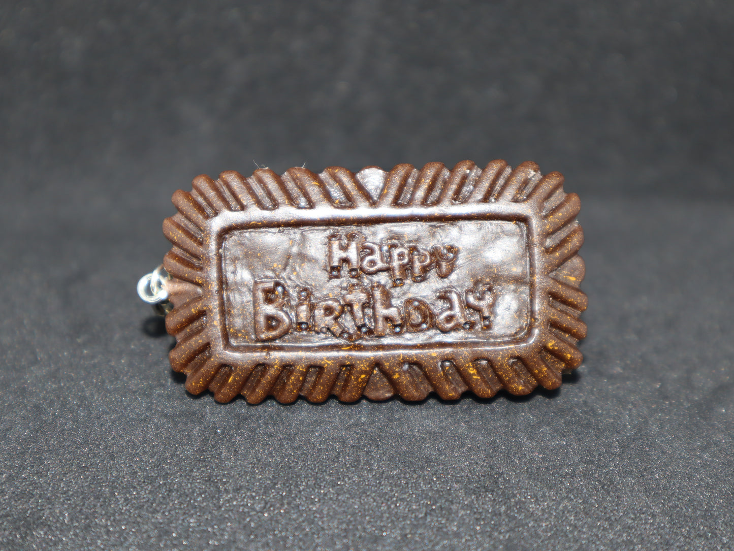 Happy Birthday Cookie Keychain
