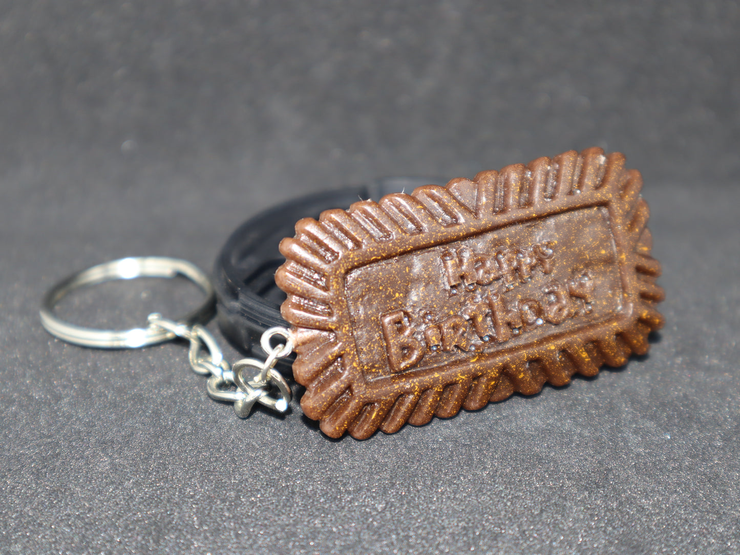Happy Birthday Cookie Keychain