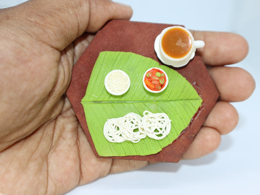 Idiyappam with Coffee Miniature Magnet