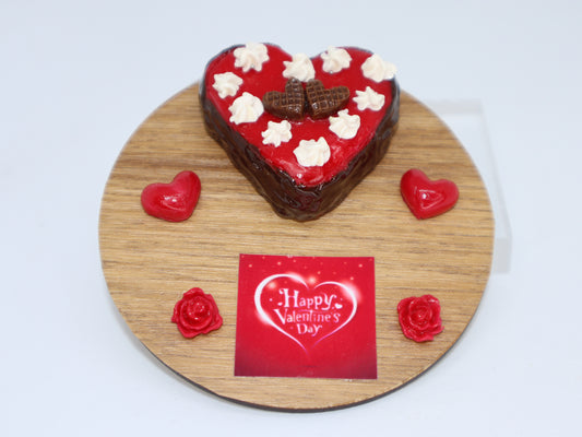 Happy Valentine’s Day Heart Cake Miniature