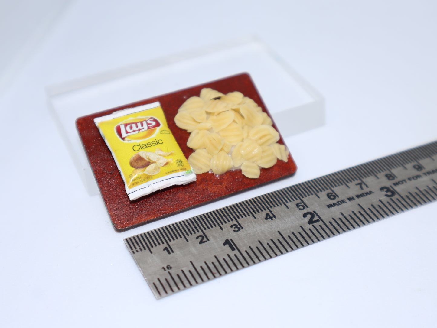 Yellow Lays Miniature Fridge Magnet