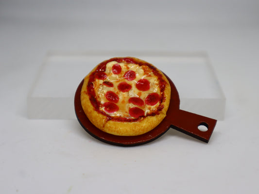 Pepperoni Pizza Miniature Fridge Magnet