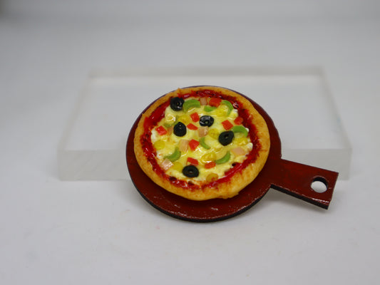 Veggie Pizza Miniature Fridge Magnet