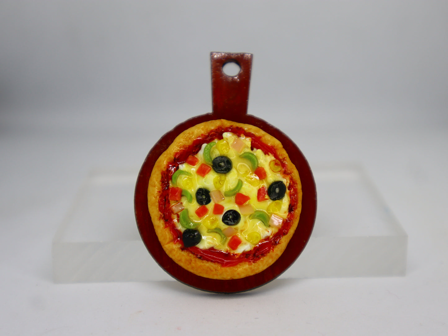 Veggie Pizza Miniature Fridge Magnet