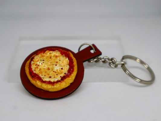 Margherita Miniature Pizza Keychain