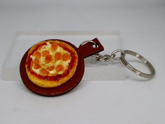 Chicken Pizza Miniature Keychain