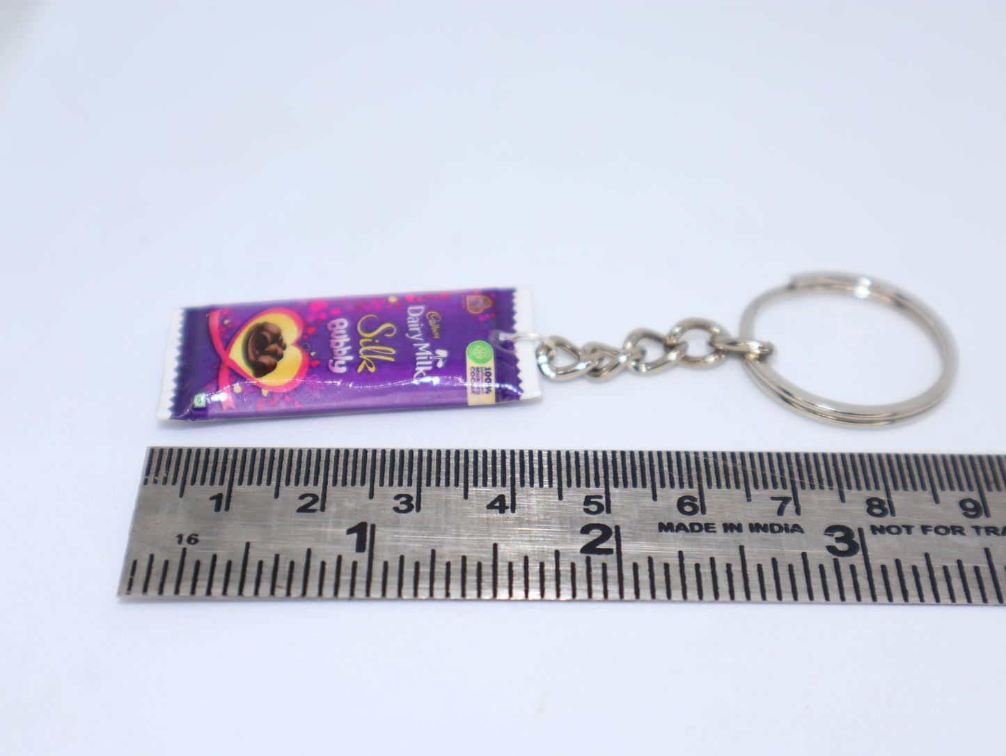 Dairy Milk Silk Bubbly Miniature Keychain