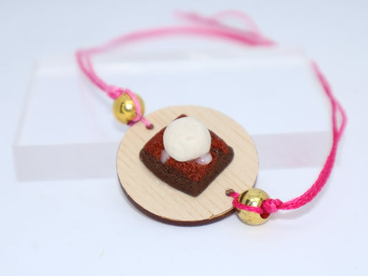 Miniature Brownie with Ice Cream Rakhi