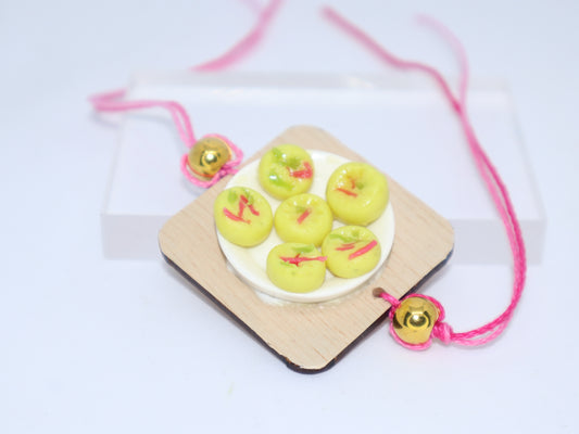 Miniature Peda Platter Rakhi
