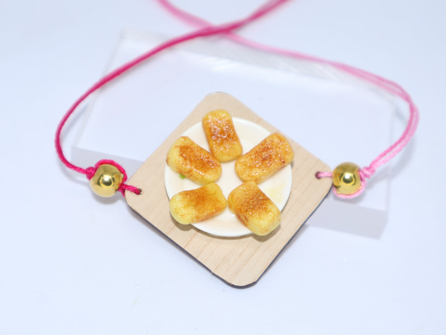 Miniature Mysore Pak Platter Rakhi