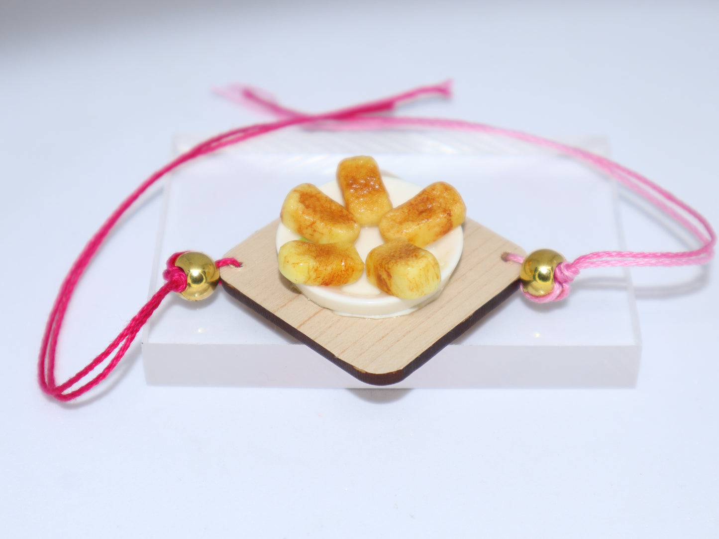 Miniature Mysore Pak Platter Rakhi