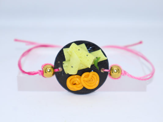 Miniature Jalebi & Fafda Rakhi