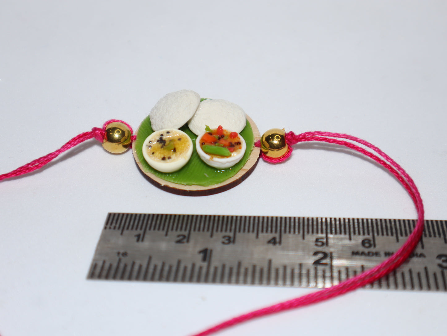 Miniature Idly Platter Rakhi