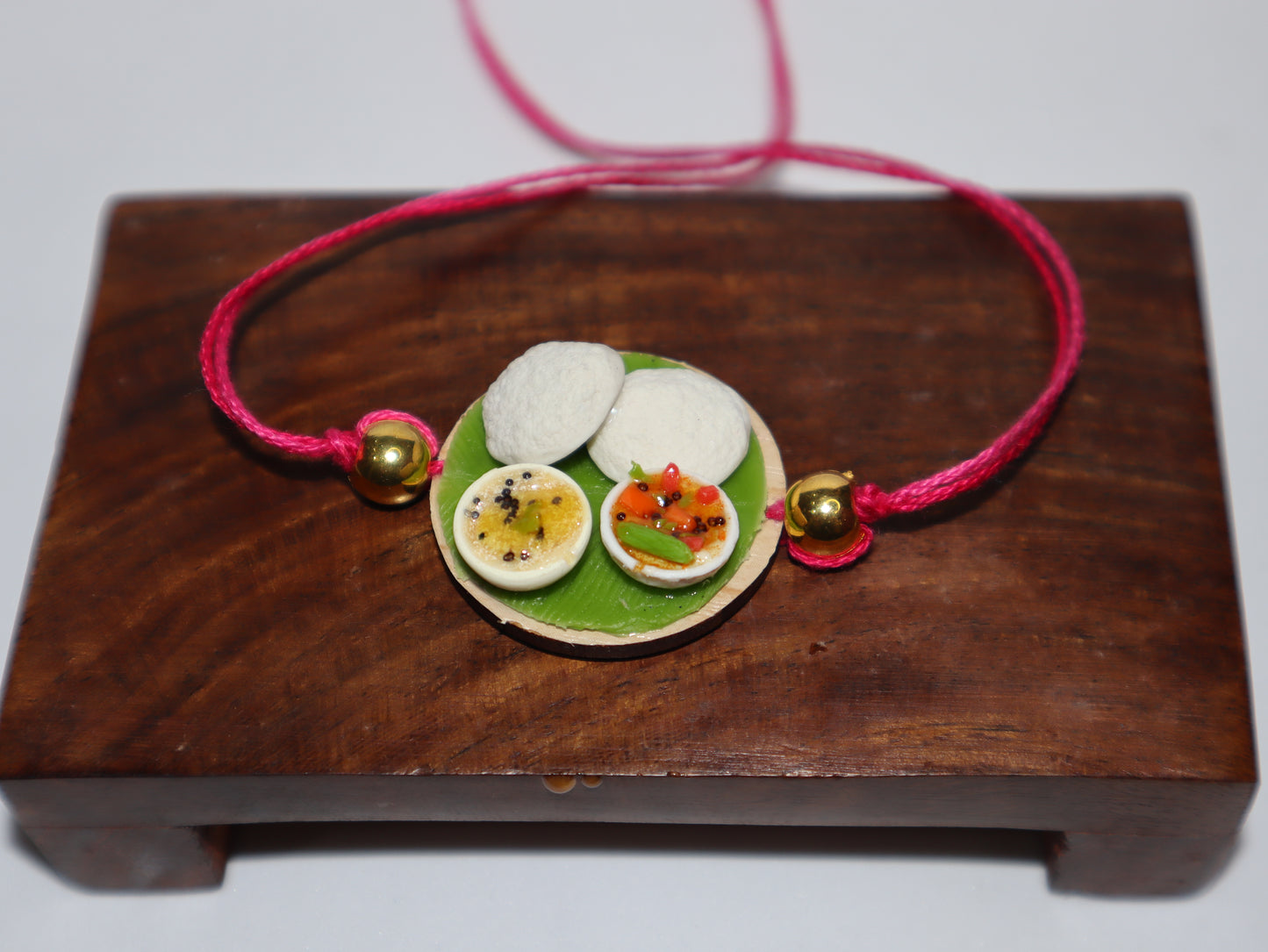 Miniature Idly Platter Rakhi