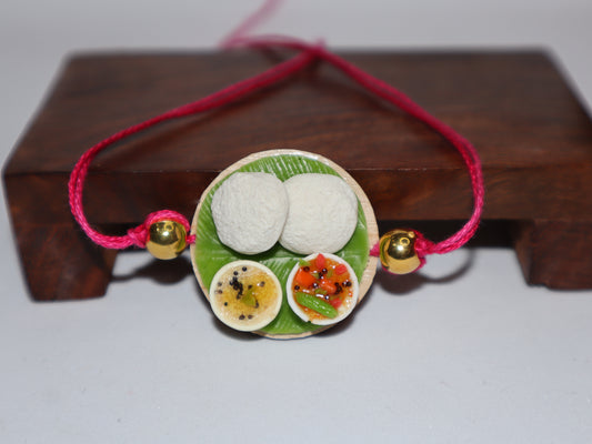 Miniature Idly Platter Rakhi