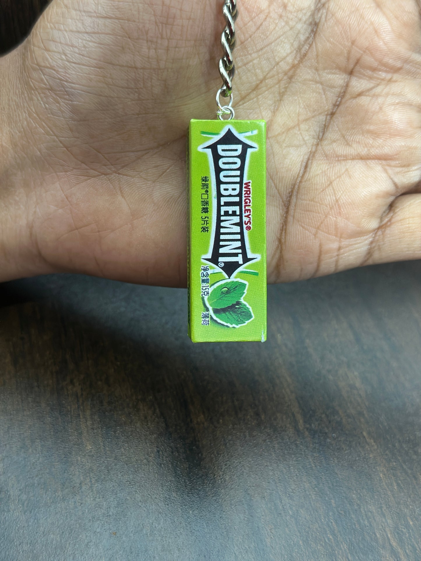 🌿 Miniature Doublemint Keychain
