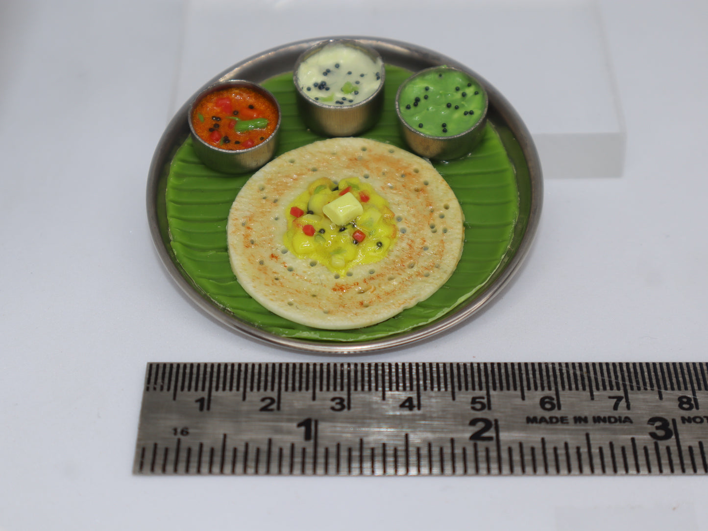 Miniature Open Benne Masala Dosa Magnet