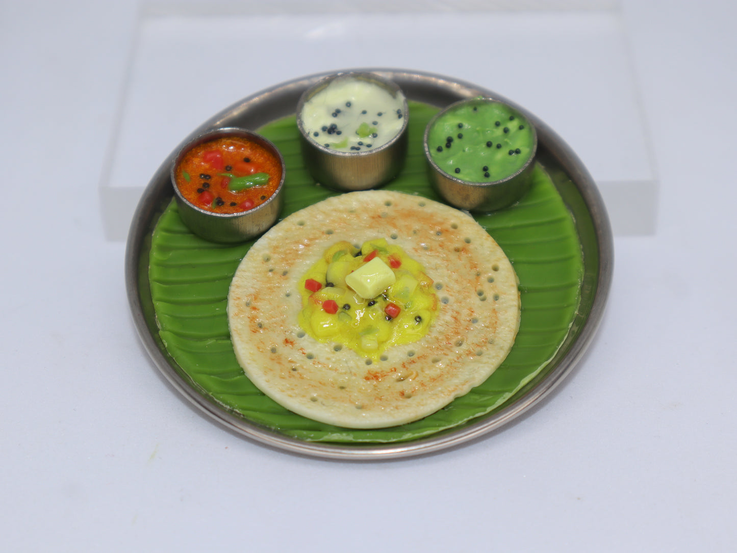 Miniature Open Benne Masala Dosa Magnet