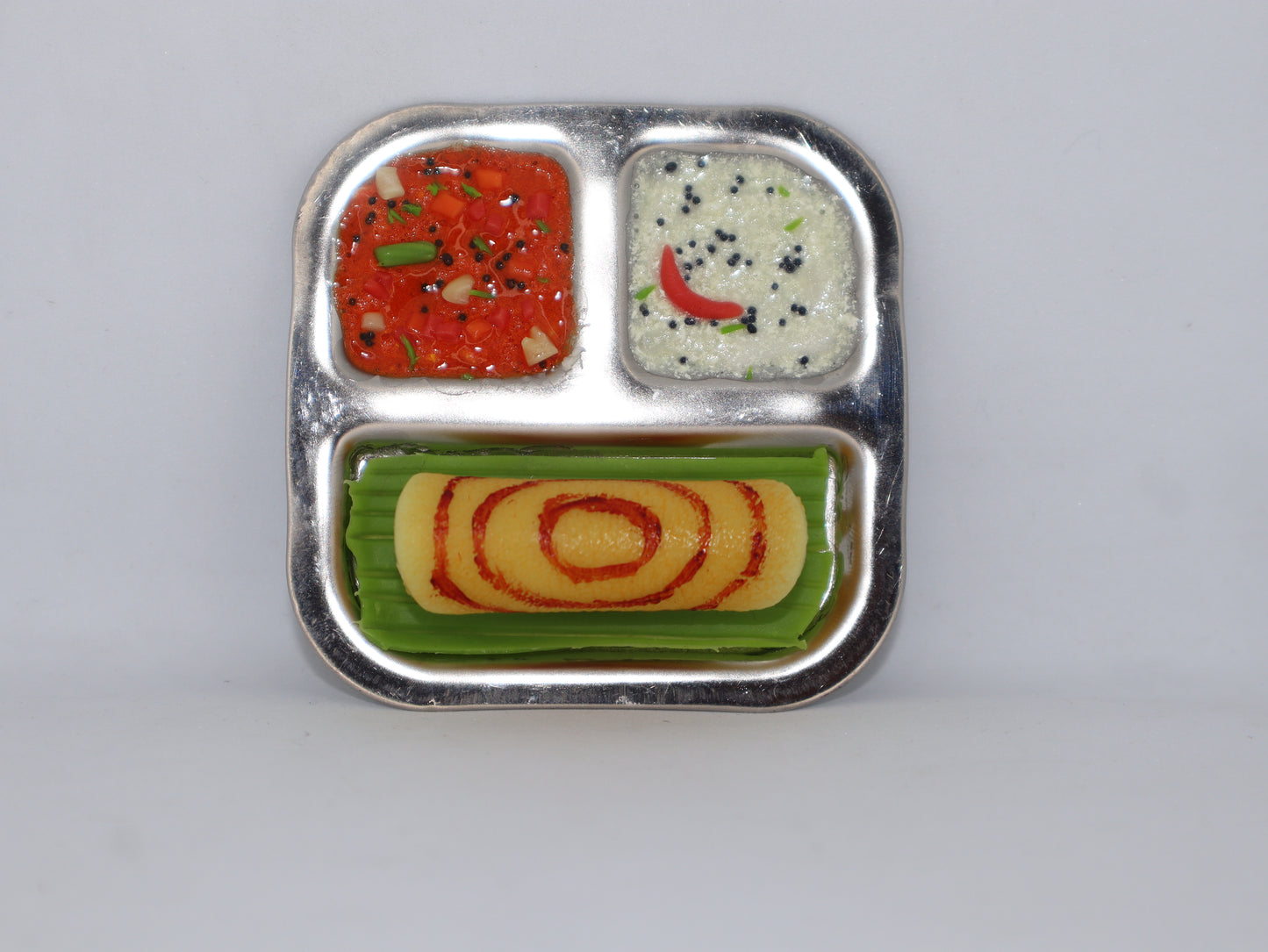 Dosa in Steel plate - Miniature Fridge magnet